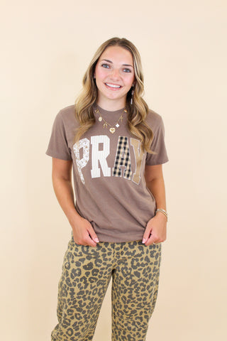 pray patchwork tee
