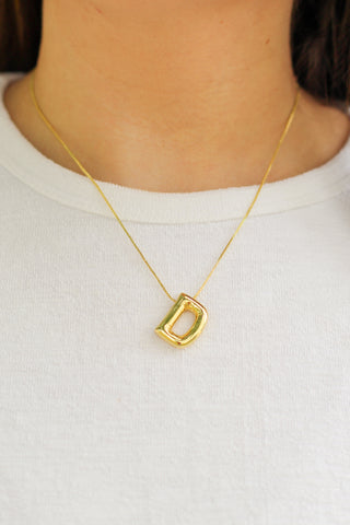 Bubble Initial Necklace