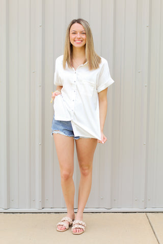 Summer Girl Button Down Top