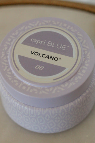8.5 oz Volcano Printed Tin Candle