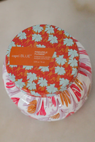 8 oz Pattern Play Pineapple Flower Candle
