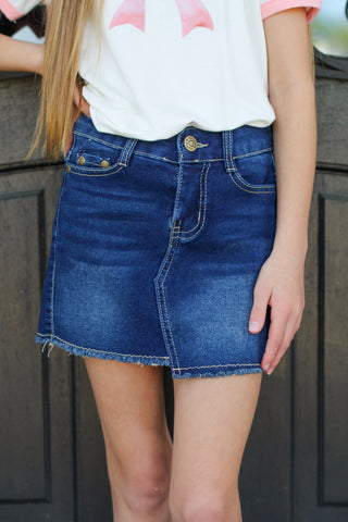 Tiny Denim Mini Skort