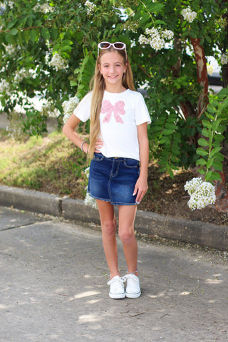 Tween Petals and Pearls Top
