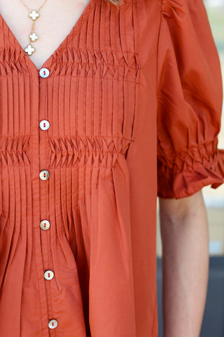 The Cutest Pleated Top