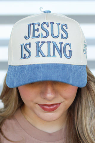 Artistic Jesus Is King Trucker Hat