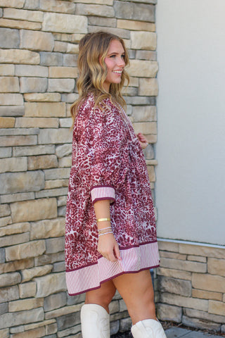 Leopard and Stripes Dress