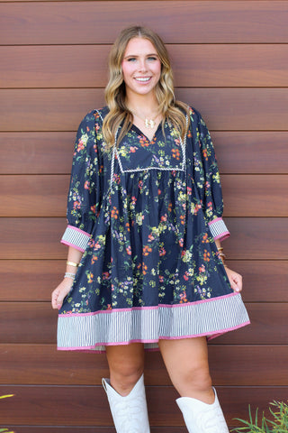 Charming in Florals Dress
