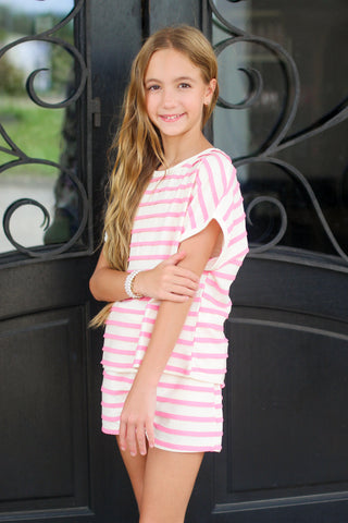 Scallop Stripes Top