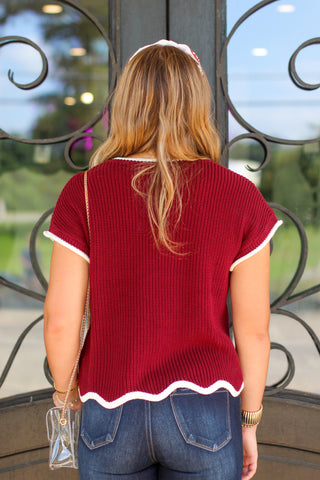 Let's Go Scallop Top