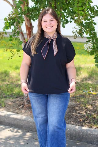 So Chic Cuff Sleeve Top