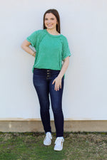Talk About Texture Top-Kelly Green