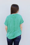 Talk About Texture Top-Kelly Green
