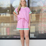 Retro Color Block Top