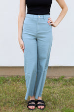 Marlene Straight Leg Jeans-Dusty Blue