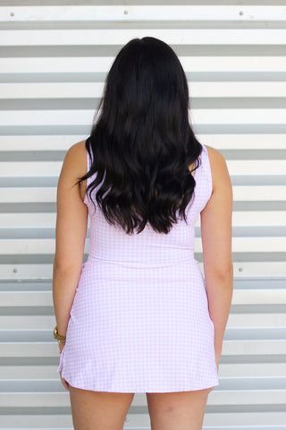 Gingham Wrap Dress