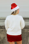 Merry & Bright Tinsel Top-White