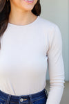 On the Run Bodysuit-Beige