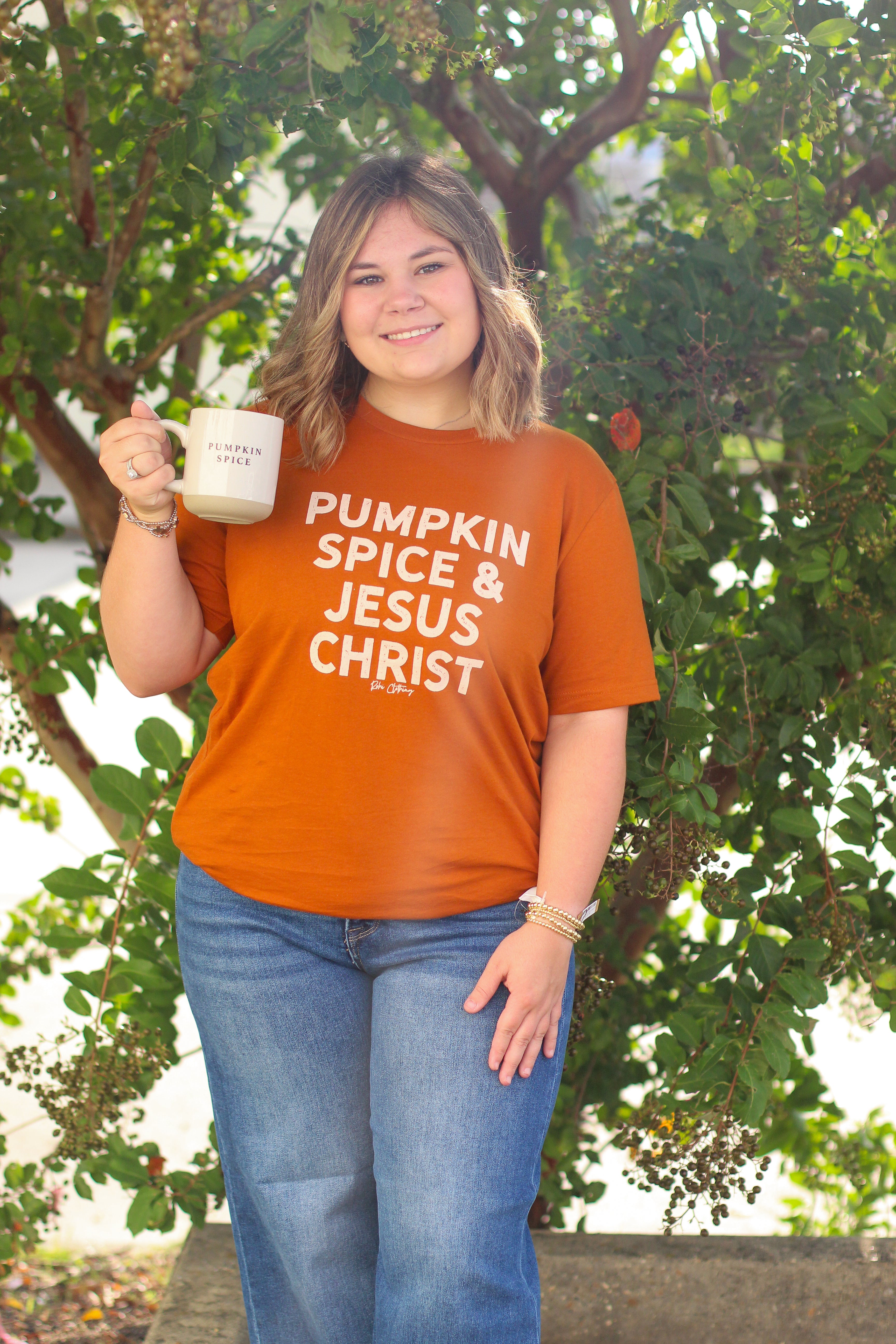 Pumpkin Spice & Jesus Christ Tee