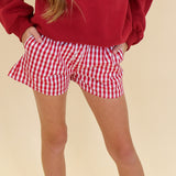 Tween Lulu Mac Gingham Boxer Shorts