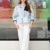 Fan Favorite Floral & Stripe Top