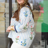 Fan Favorite Floral & Stripe Top