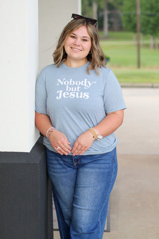 nobody but Jesus graphic tee