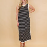 Comfy Stripes Maxi Dress
