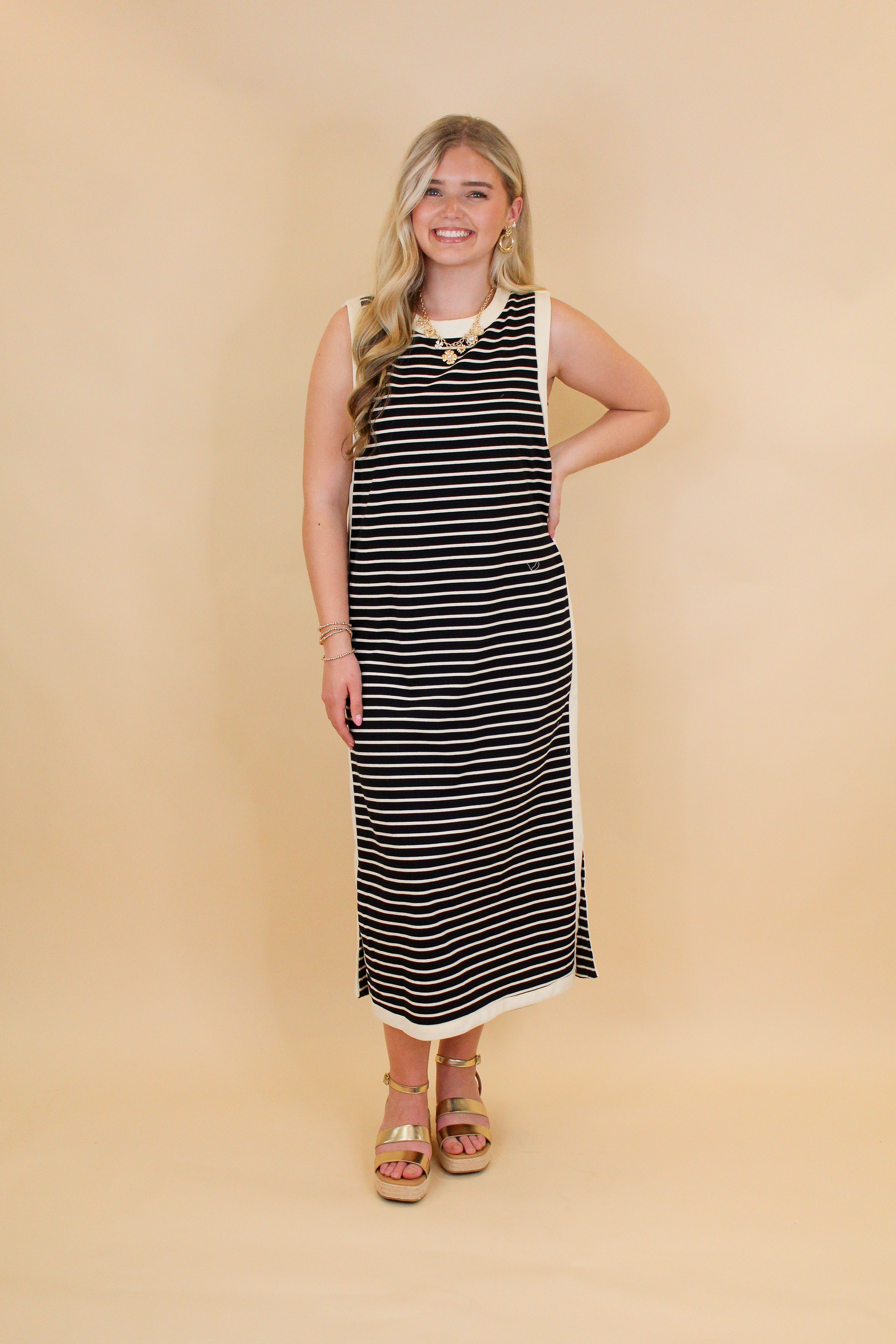 Comfy Stripes Maxi Dress