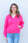 Cutest Half Zip Sweatshirt