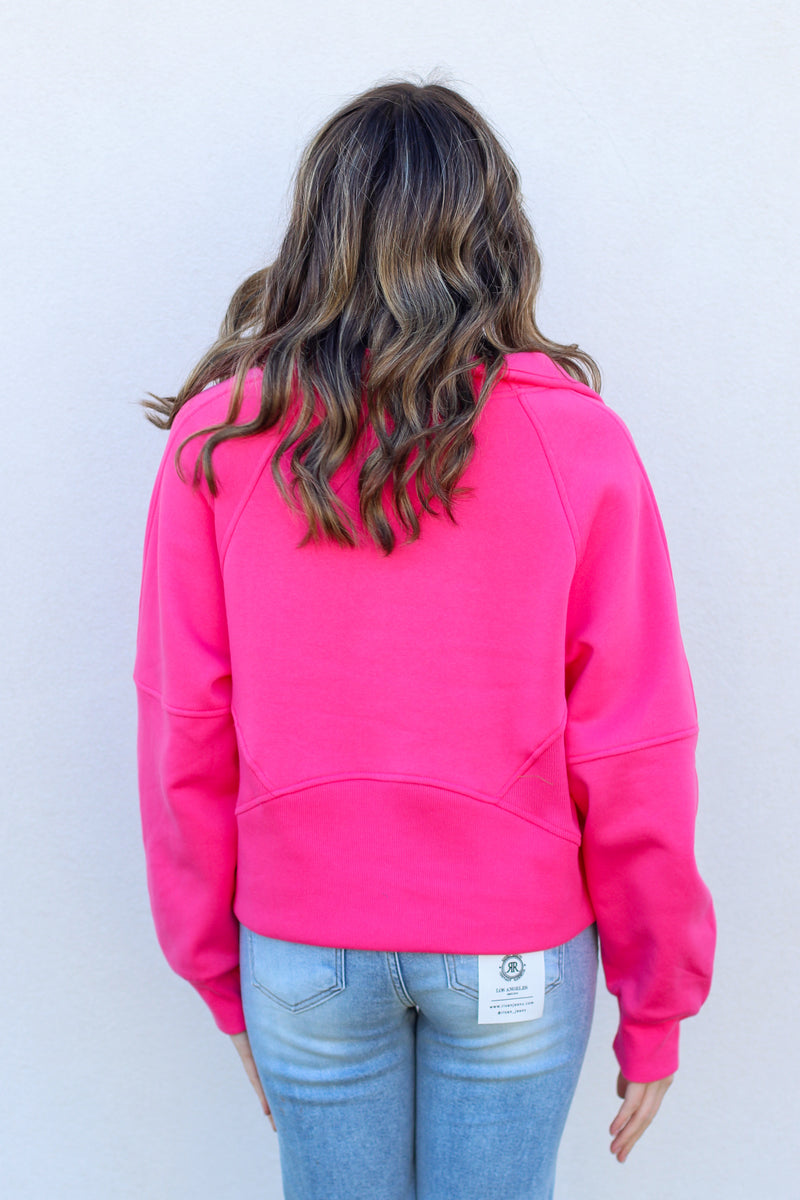 Cutest Half Zip Sweatshirt