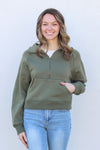 Cutest Half Zip Sweatshirt