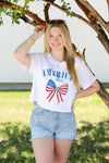American Babe Cropped Tee