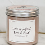 Collection #053 Sweet Grace Candle- 1 Corinthians 13:4
