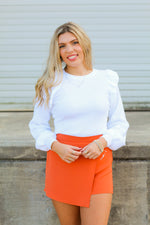 Sassy & Sleek Skort-Pumpkin