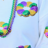 Sequin King Cake Top