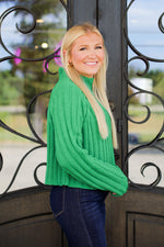 Cheyenne Chenille Sweater-Green