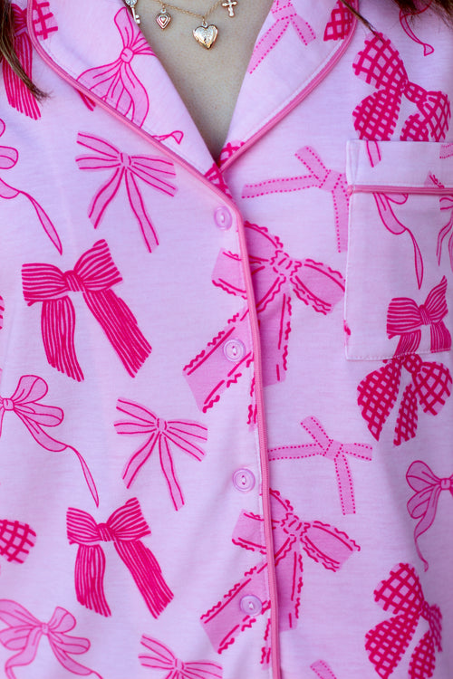 Girly Girl Bow PJ Set