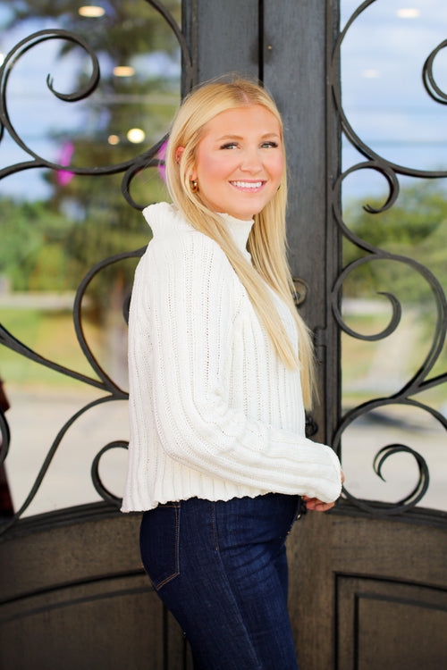 Cheyenne Chenille Sweater-Ivory