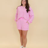 Lulu Mac Monochromatic Stripe Long Sleeve Top