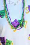 Sequin Mardi Gras Mask Top