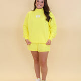 Lulu Mac Terry Cloth Mock Sweatshirt