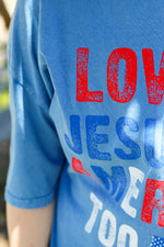 Loves Jesus and America Tee