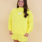 Lulu Mac Terry Cloth Mock Sweatshirt