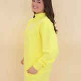 Lulu Mac Terry Cloth Mock Sweatshirt