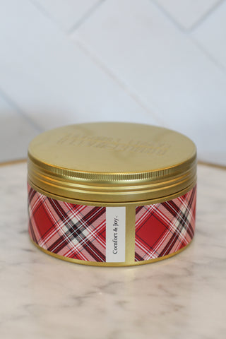 Comfort & Joy 3-Wick Tin Candle