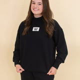 Lulu Mac Terry Cloth Mock Sweatshirt