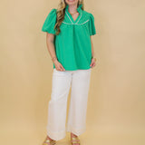 Contrast Piping Top