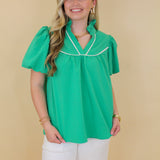 Contrast Piping Top