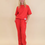 Lulu Mac Short Sleeve Terry Cloth Top