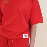 Lulu Mac Short Sleeve Terry Cloth Top